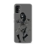 Kılıfland Reeder P13 Blue Max Pro Lite 2022 ile Uyumlu Telefon Kılıfı, Desenli Baskılı, Purest Evil Figür, Silikon, Gri