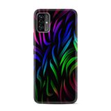 Kılıfland Reeder P13 Blue Max Pro Lite 2022 ile Uyumlu Telefon Kılıfı, Desenli Baskılı, Renkli Çizgiler, Silikon
