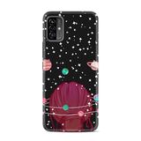 Kılıfland Reeder P13 Blue Max Pro Lite 2022 ile Uyumlu Telefon Kılıfı, Desenli Baskılı, Space Woman Figürü, Siyah
