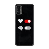 Kılıfland Reeder P13 Blue Max Pro Lite 2022 ile Uyumlu Telefon Kılıfı, Silikon, Desenli Baskılı, Love Brain Figür, Siyah