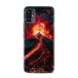 Kılıfland Reeder P13 Blue Max Pro Lite 2022 ile Uyumlu Telefon Kılıfı, Yanardağ Desenli Baskılı, Silikon