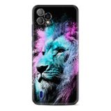 Kılıfland Reeder P13 Blue Plus 2022 ile Uyumlu Telefon Kılıfı, Desenli Baskılı, Renkli Leon Figürü, Pembe Mavi