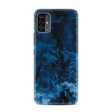 Kılıfland Reeder P13 ile Uyumlu Blue Max Pro Lite 2022 Telefon Kılıfı, Desenli Baskılı, Mavi Zigzag