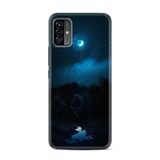 Kılıfland Reeder P13 ile Uyumlu Blue Max Pro Lite 2022 Telefon Kılıfı, Silikon, Desenli Baskılı, Gece Manzarası, Mavi