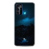 Kılıfland Reeder P13 ile Uyumlu Telefon Kılıfı, Desenli Baskılı, Gece Manzarası, Mavi