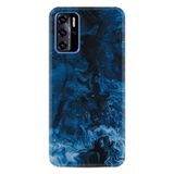 Kılıfland Reeder P13 ile Uyumlu Telefon Kılıfı, Desenli Baskılı, Mavi Zigzag