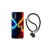 kilifland Reeder P13 Pro Max Lite 2022 ile Uyumlu Kılıf Ipli Boyun Askılı Desenli Life Silikon Red Blue Leon 1714