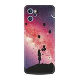 Kılıfland Reeder S19 Max Pro ile Uyumlu Silikon Kılıf, Resimli Desenli, Pembe-Mor Gradient, Kız Balonu Baskılı