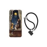kilifland Reeder S23 Max Pro ile Uyumlu Kılıf Resimli Boyun Askılı İpli Desenli Silikon Dog And Girl 1358