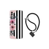kilifland Reeder S23 Max Pro ile Uyumlu Kılıf Resimli Boyun Askılı İpli Desenli Silikon Flowers 4 1390
