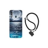 kilifland Reeder S23 Max Pro ile Uyumlu Kılıf Resimli Boyun Askılı İpli Desenli Silikon Great Moon 1301