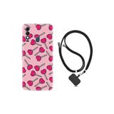 kilifland Reeder S23 Max Pro ile Uyumlu Kılıf Resimli Boyun Askılı İpli Desenli Silikon Heart Lollipop 1414