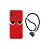 kilifland Reeder S23 Max Pro ile Uyumlu Kılıf Resimli Boyun Askılı İpli Desenli Silikon Series Red 1829