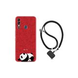 kilifland Reeder S23 Max Pro ile Uyumlu Kılıf Resimli Boyun Askılı İpli Desenli Silikon Series Sleeping Panda 1810