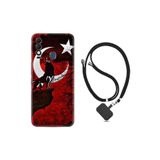 kilifland Reeder S23 Max Pro ile Uyumlu Kılıf Resimli Boyun Askılı İpli Desenli Silikon Wolf and Moon 2 1381