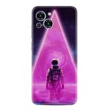 Kılıfland Reeder S23 Max Pro ile Uyumlu Kılıf, Resimli Desenli, Silikon, Platinium Series, Astro Purple