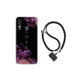 kilifland Reeder S23 Max Pro ile Uyumlu Kılıf Silikon Boyun Askılı İpli Desenli Silikon Love Flow 1664