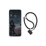 kilifland Reeder S23 Max Pro ile Uyumlu Kılıf Silikon Boyun Askılı İpli Desenli Silikon Warrior 1653