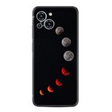 Kılıfland Reeder S23 Max Pro ile Uyumlu Kılıf, Silikon, Platinium Series, Ay Tasarımı, Siyah