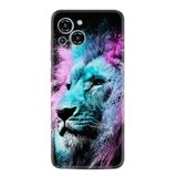 Kılıfland Reeder S23 Max Pro ile Uyumlu Silikon Kılıf, Desen, Pink Blue Leon