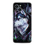 Kılıfland Reeder S23 Max Pro ile Uyumlu Silikon Kılıf, Dog Eyes Deseni, Siyah