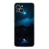 Kılıfland Reeder S23 Max Pro ile Uyumlu Silikon Kılıf, Gece Deseni, Siyah-Mavi