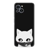 Kılıfland Reeder S23 Max Pro ile Uyumlu Silikon Kılıf, Pandemi Cat Desen, Siyah