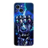 Kılıfland Reeder S23 Max Pro Silikon Kılıf, Desen Özel Seri Thunder Play, Mavi