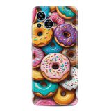 Kılıfland Reeder S23 Pro Max ile Uyumlu Kılıf, Boutique Baskılı, Donut Desenli, Renkli