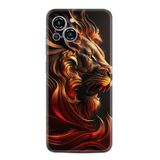 Kılıfland Reeder S23 Pro Max Kılıf, Boutique Baskılı, Arslan Deseni, Siyah