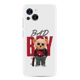Kılıfland Reeder S23 Pro Max Kılıf, Boutique Baskılı, Bad Guy Desenli, Beyaz