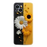 Kılıfland Reeder S23 Pro Max Kılıf, Boutique Baskılı, Sarı Beyaz Çiçek Desenli