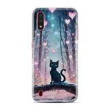 Kılıfland Samsung Galaxy A01 ile Uyumlu Kılıf, Boutique Baskılı, Love Cats Tree Desenli, Renk50