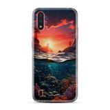 Kılıfland Samsung Galaxy A01 ile Uyumlu Kılıf, Boutique Baskılı, Okyanus Resimli, Renkli