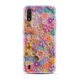 Kılıfland Samsung Galaxy A01 ile Uyumlu Kılıf, Boutique Baskılı, Rengarenk Papatyalar Desen