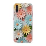 Kılıfland Samsung Galaxy A01 ile Uyumlu Kılıf, Boutique Baskılı, Renkli Çiçekler Desen