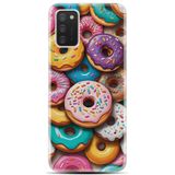 Kılıfland Samsung Galaxy A02 ile Uyumlu Kılıf, Boutique Baskılı Donut Desenli, Renkli