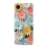 Kılıfland Samsung Galaxy A03 Core ile Uyumlu Kılıf, Boutique Baskılı, Renkli Çiçekler Desen