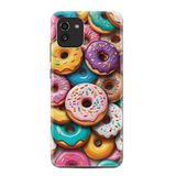 Kılıfland Samsung Galaxy A03 ile Uyumlu Kılıf, Boutique Baskılı Donut Desen, Renkli