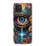 Kılıfland Samsung Galaxy A03 ile Uyumlu Kılıf, Boutique Baskılı, Göz Deseni, Renkli