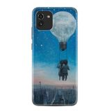 Kılıfland Samsung Galaxy A03 ile Uyumlu Kılıf, Boutique Baskılı, Resimli, Mavi