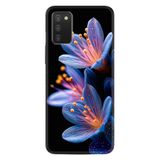 Kılıfland Samsung Galaxy A03S ile Uyumlu Kılıf, Boutique Baskılı Çiçekler Desen, Siyah