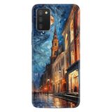 Kılıfland Samsung Galaxy A03S ile Uyumlu Kılıf, Boutique Baskılı, Mavi-Turuncu, Resimli