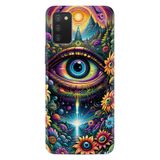 Kılıfland Samsung Galaxy A03S ile Uyumlu Kılıf, Boutique Baskılı, Renkli Göz Deseni