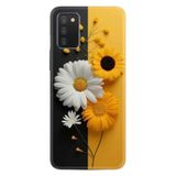 Kılıfland Samsung Galaxy A03S ile Uyumlu Kılıf, Boutique Baskılı, Sarı Beyaz Çiçek Desenli