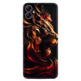 Kılıfland Samsung Galaxy A04E ile Uyumlu Kılıf, Boutique Baskılı, Arslan Desen, Siyah