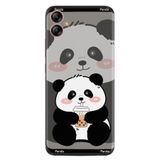 Kılıfland Samsung Galaxy A04E ile Uyumlu Kılıf, Boutique Baskılı, Milkshake Panda Desenli