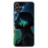 Kılıfland Samsung Galaxy A04E ile Uyumlu Kılıf, Boutique Baskılı, Woman in Tree Tasarımı, Renkli