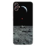 Kılıfland Samsung Galaxy A04e ile Uyumlu Silikon Kılıf, Desen Özel Seri, Astronot Red Balon, Siyah