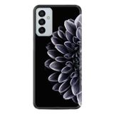 Kılıfland Samsung Galaxy A04s ile Uyumlu Silikon Kılıf, Çiçek Desen, Siyah